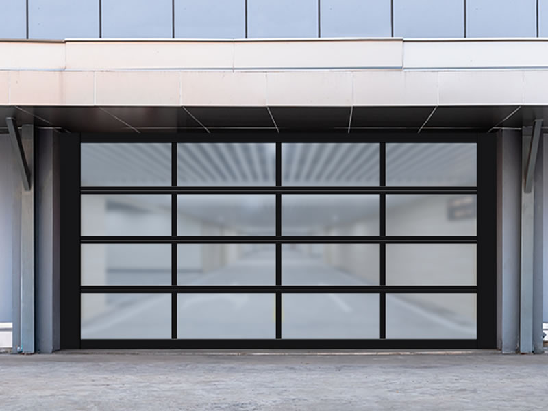 Aluminum full-view framed garage door